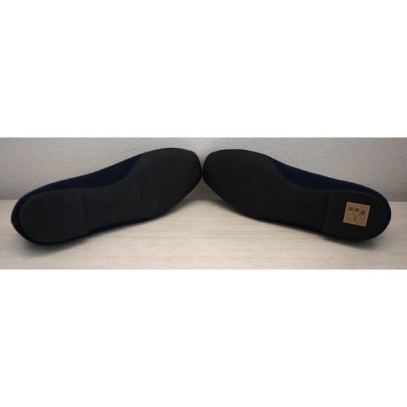 Cleo's x Skechers 159126 Women Sz 8.5 Navy Blue Cleo Square Blissful Soul Flats - Picture 4 of 12